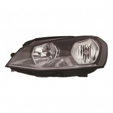 Volkswagen Golf 2013-2017 Black Inner Halogen Head Lamp Unit Passenger Side